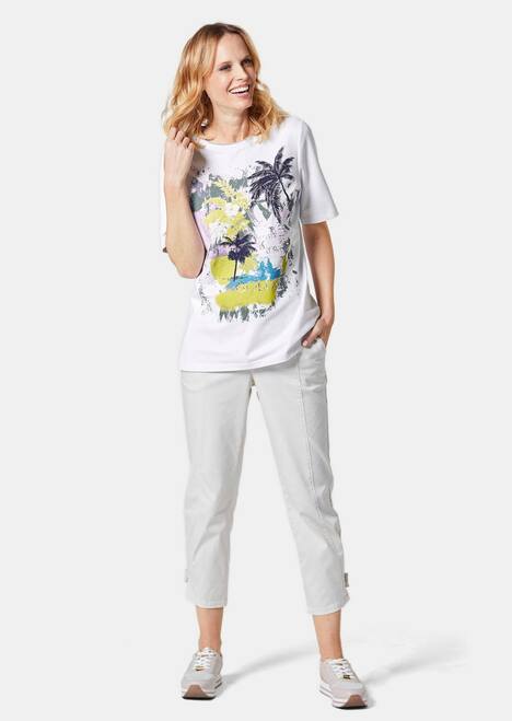 Druckshirt aus pflegeleichtem Baumwoll-Jersey