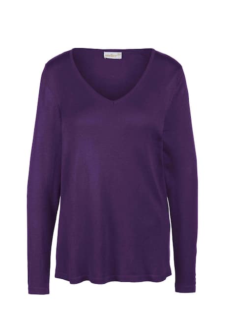 GOLDNER Pullover met V-hals Tricot pullover