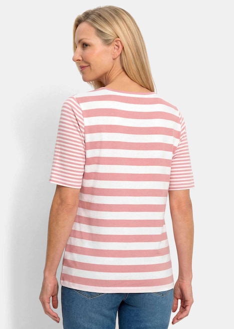 Streifenshirt aus softer Baumwollmischung