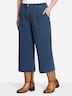 Culotte Culotte aus Denim, mit Bundfalten normal Formbund