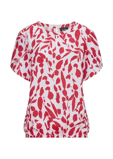 Viskosebluse mit Tulpenärmeln