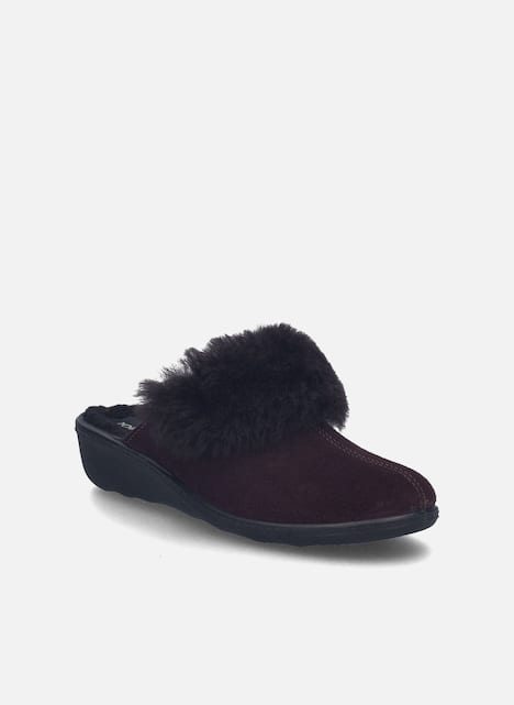 Damen Hausschuh Avignon 306, aubergine