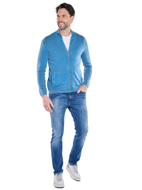 Herren Cardigan , Royalblau