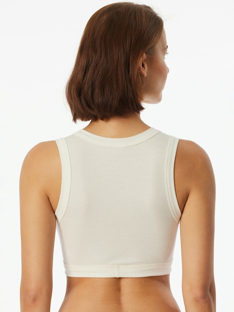 Schiesser Bustier Feinripp - Revival Paula - off-white