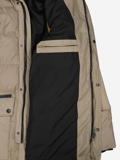 engbers Herren Steppjacke mit abnehmbarer Kapuze , Beige