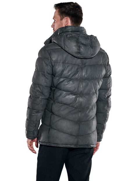 engbers Herren Lederjacke regular , Indigoblau