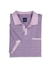 Herren Polo-Shirt strukturiert , Flieder