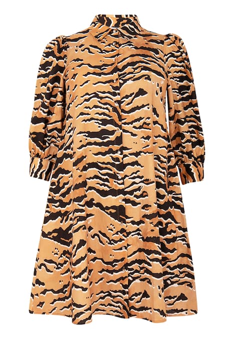 Kleid mit Tierdruck