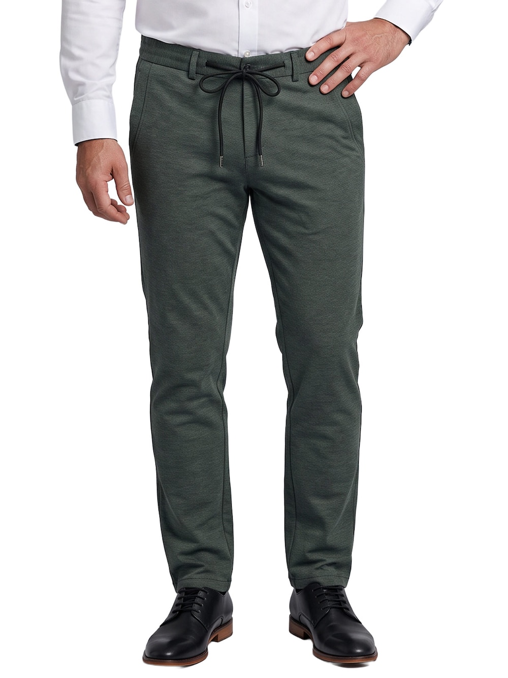 Herren Hochelastische Anzug-Hose , Khaki