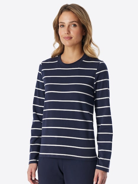 Schiesser Damen Pyjamaoberteil Mix Relax multicolor2