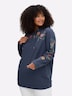 Sweatshirt Sweatshirt mit floralem Druck Langarm Print Kapuzenkragen