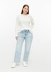 Jeans / High Rise / Straight Leg cropped