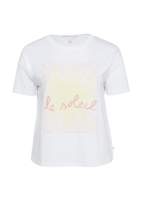 Baumwollshirt mit Frontprint