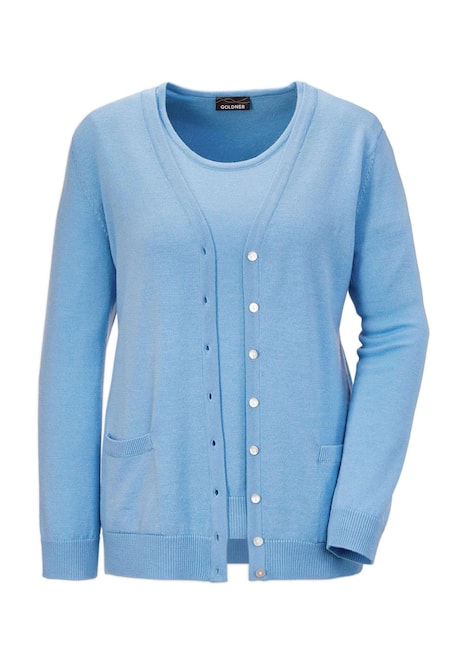 Strick-Twinset aus Merino-Schurwolle