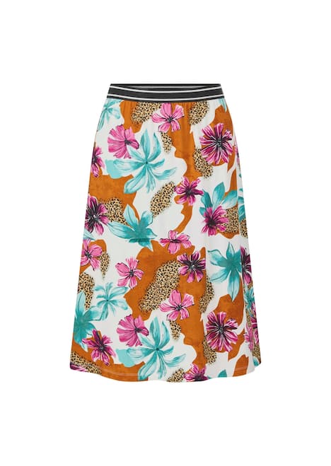 Druckrock mit Blumenmuster