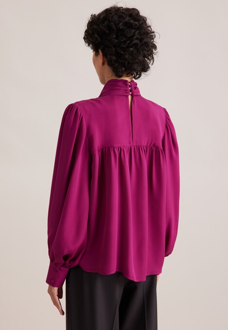 Damen Ausgestellte Bluse - Uni