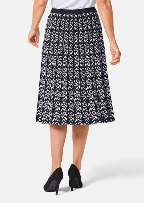 GOLDNER Tricot rok Hoogwaardige jacquard tricot rok