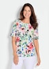 Florales Shirt in bunten Farben mit Halbarm