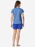 Schiesser Damen Pyjama Casual Essentials aqua