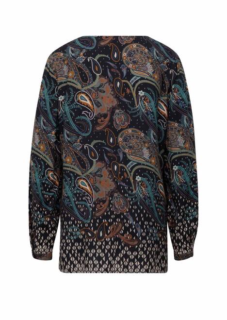 GOLDNER Longblouse Kleurrijk gedessineerde blouse met mooie details