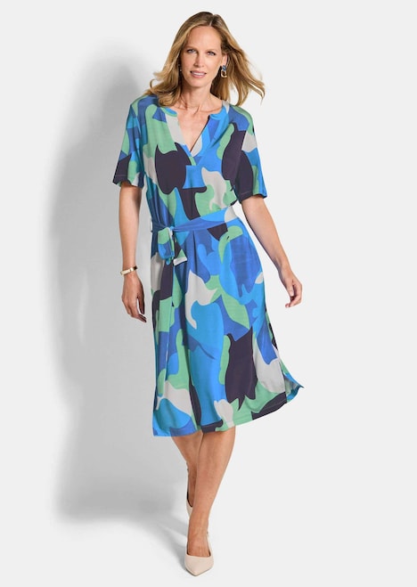 Bedrukte jurk met organisch patroon