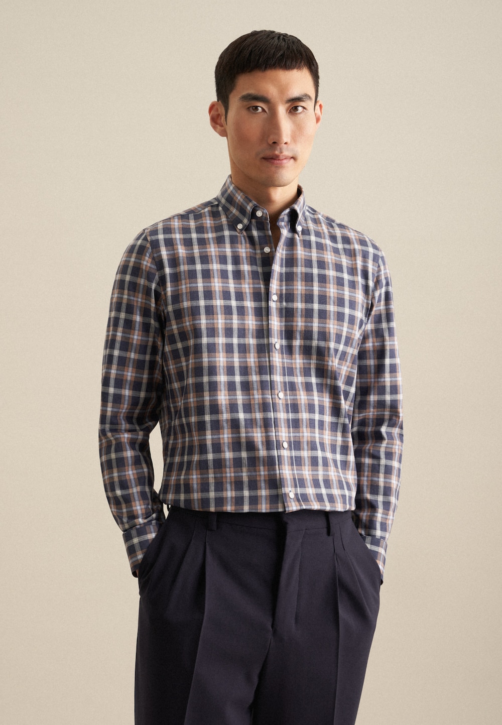 Herren Flanellhemd - Karo
