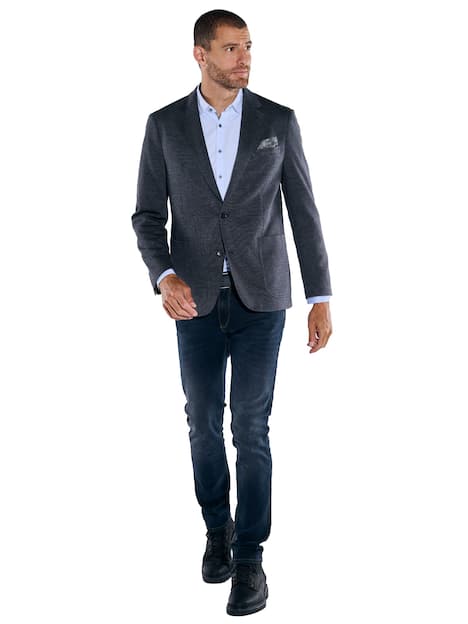 engbers Herren Freizeit-Sakko slim fit , Indigoblau