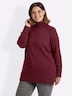 Pullover Rollkragenpullover im Rippstrickmuster Langarm Rollkragen