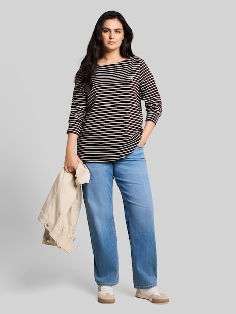 Langarmshirt mit Streifenmuster