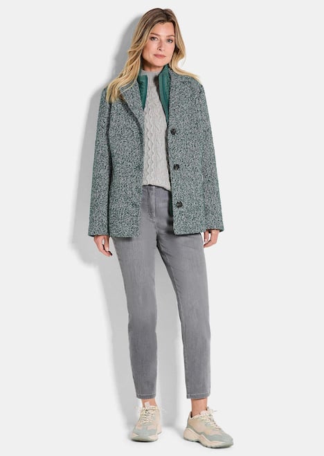 GOLDNER Jas Jack in 2-in-1-look met gewatteerde inzet