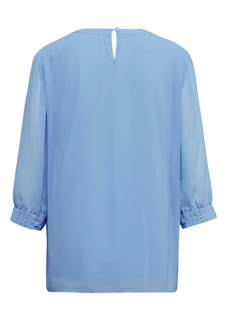 Bluse aus Chiffon mit Glitzersteinen