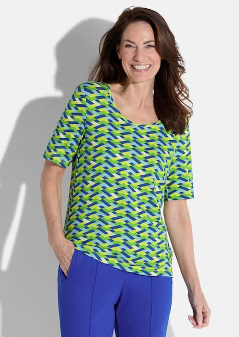 GOLDNER Shirt Shirt met geometrische print