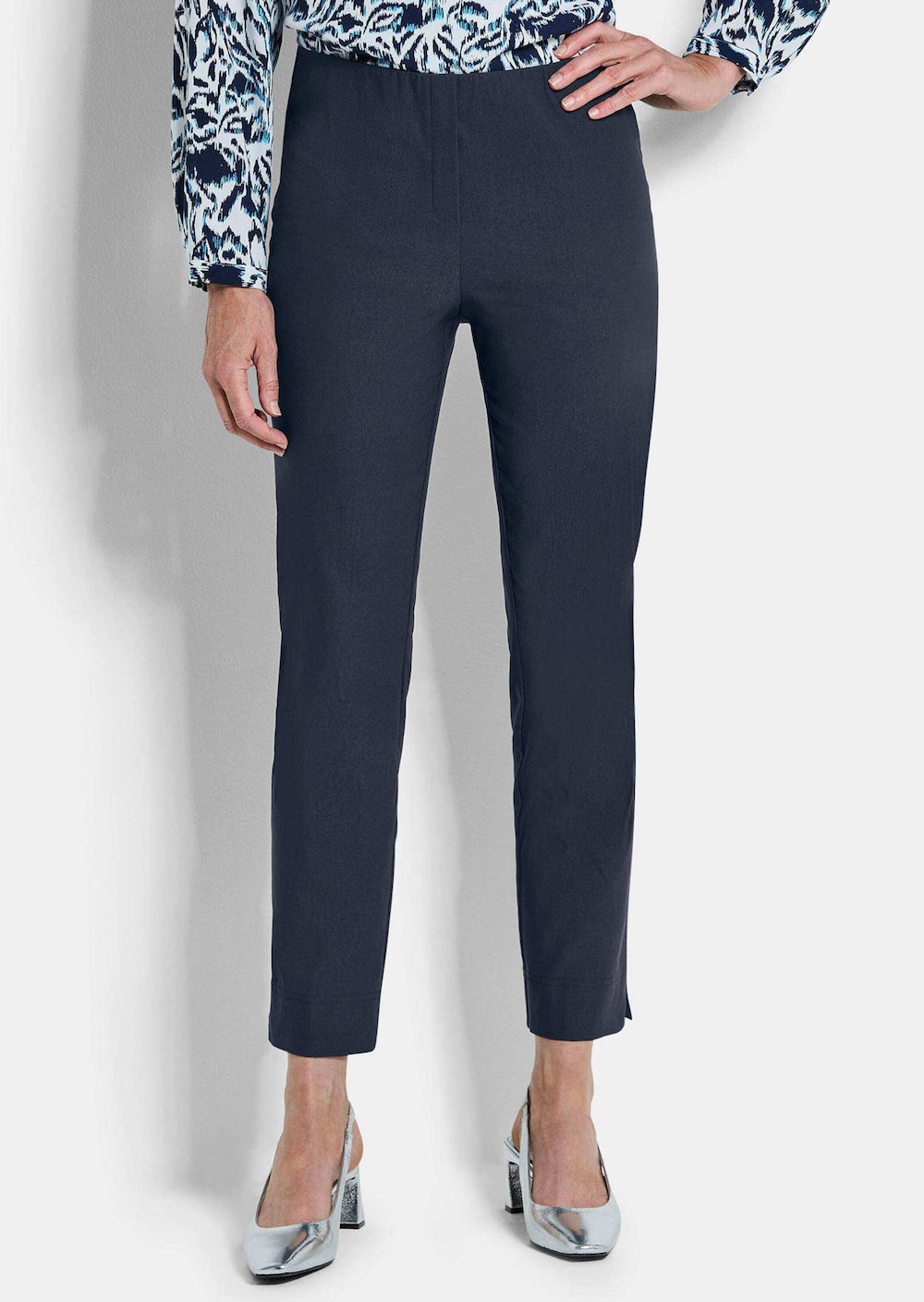 Elegante 7/8-Hose mit Schlupfbund