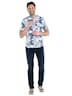 Herren Hemd kurzarm , Hellblau