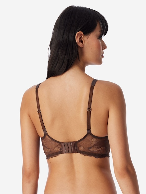 Schiesser Damen Bügelloser BH Unique Premium deepbrown
