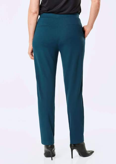 Taps toelopende broek met elastische band