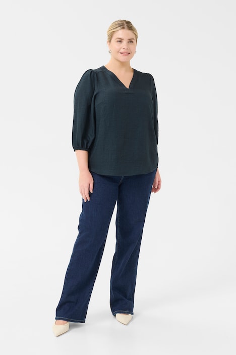 Langarm-Bluse Regular fit