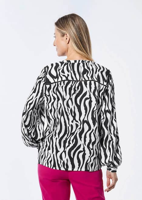 Bluse mit Tunika Ausschnitt