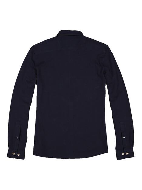 engbers Herren Langarm-Hemd uni , Saphirblau