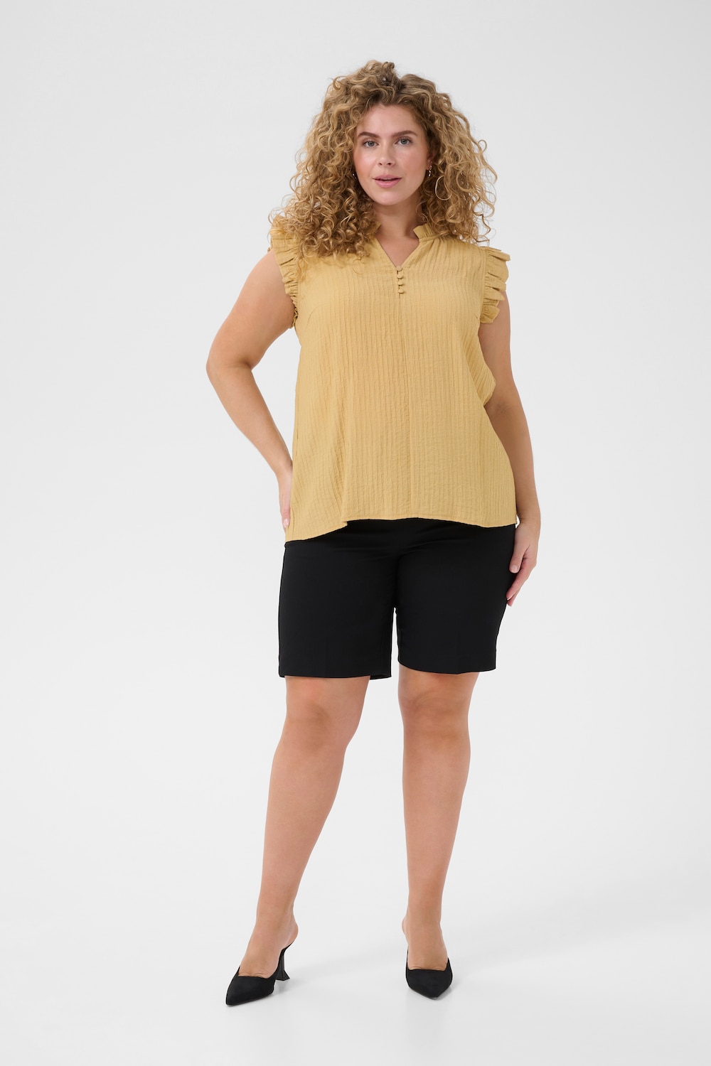 Ärmellose Bluse Regular fit