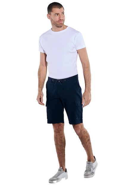 Herren Cargo-Bermuda regular , Saphirblau