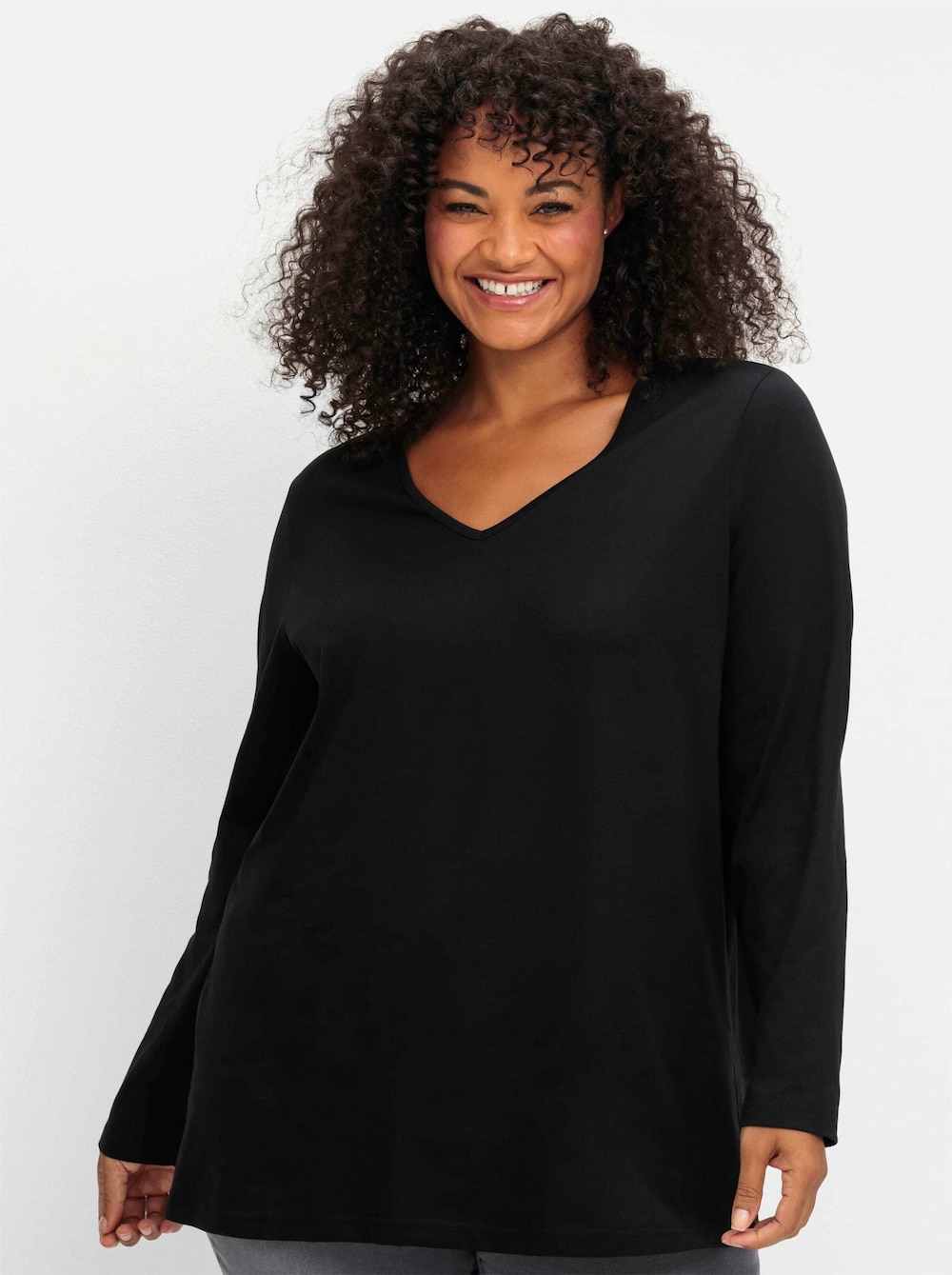 Langarmshirt Langarm Uni
