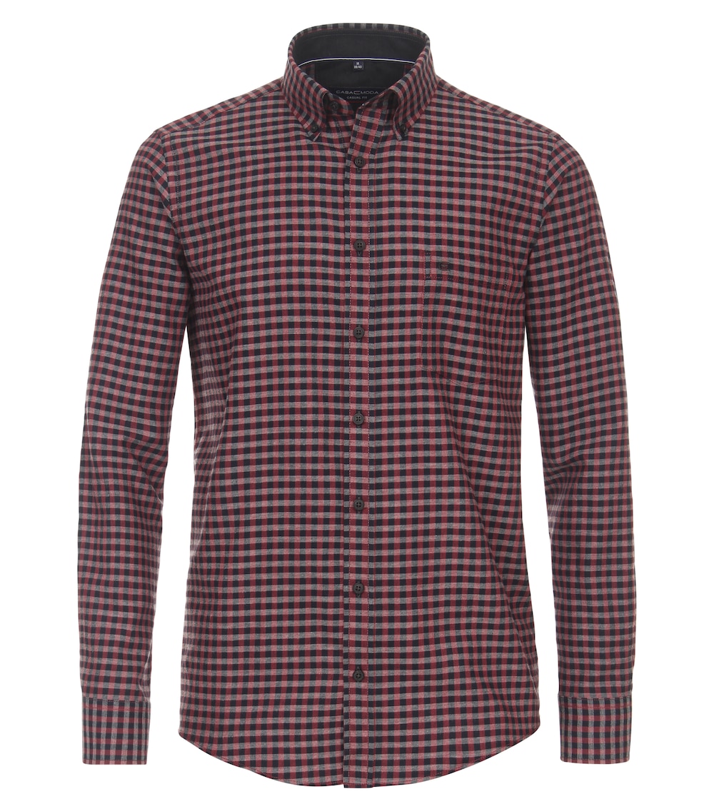 Flanellhemd kariert Casual Fit