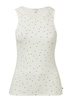 Geripptes Tanktop mit All-over-Print