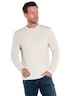 Herren Pullover Rundhals , Creme