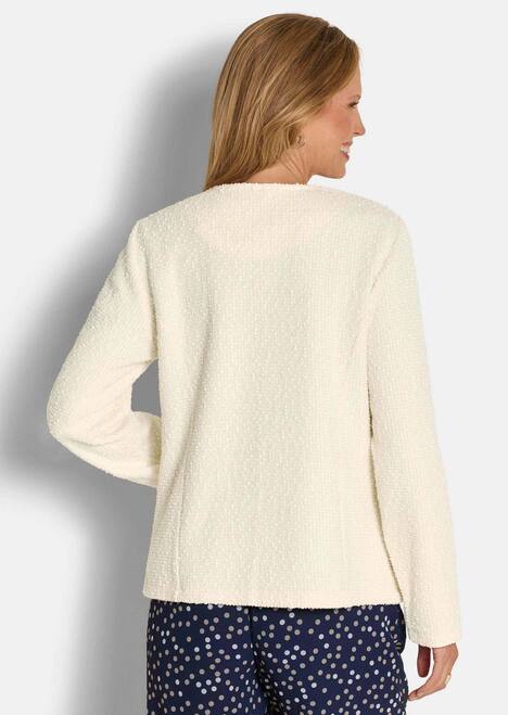 Baumwollblazer mit Glanzdetails