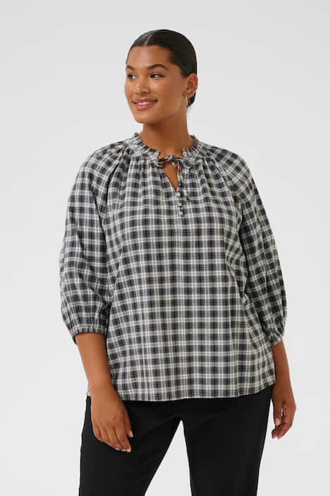 Kurzarm-Bluse Regular fit