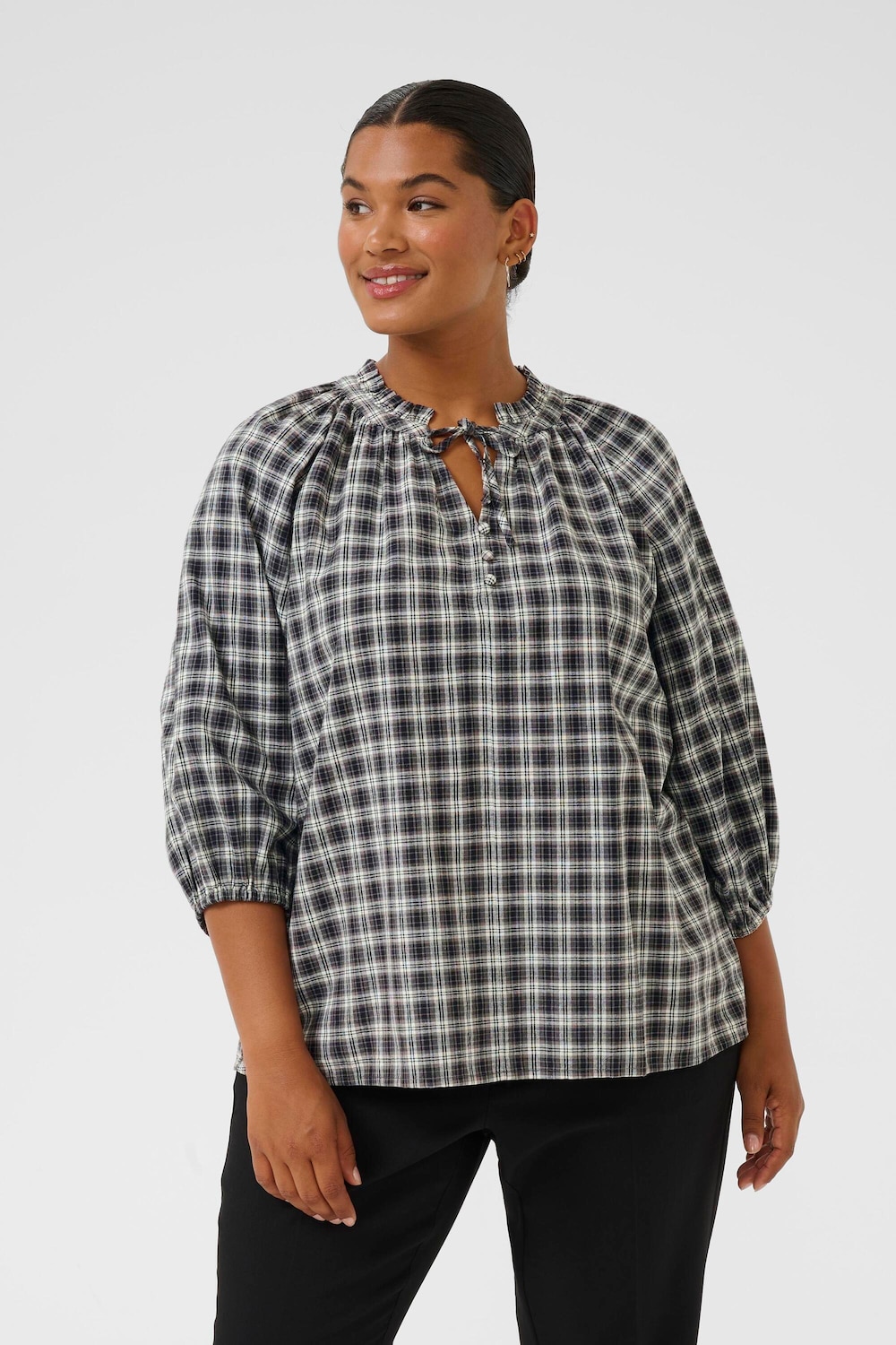 Kurzarm-Bluse Regular fit