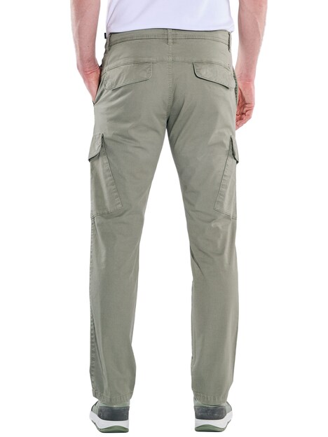 Herren Cargohose straight , Khaki