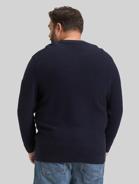 Strickpullover mit Rundhalsausschnitt